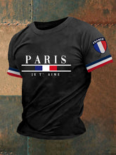 T-shirt à manches courtes Paris Je T' Aime Homme